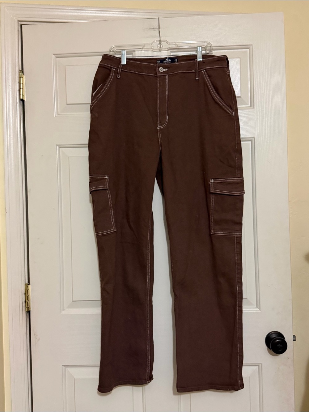 Hollister Women’s Ultra High Rise Dad Jeans Brown Size 15 15R 32 x 31